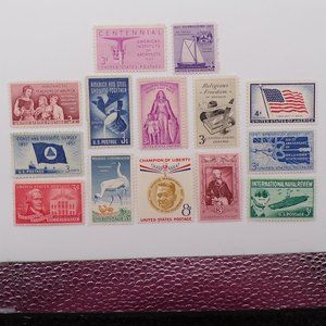 1957 United States Commemorative Stamp Year Set